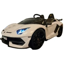 Macchina per Bambini Lamborghini Aventador 2 Persone a Batteria Bianco