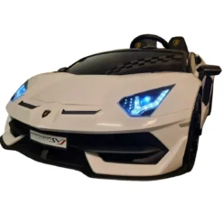 Macchina per Bambini Lamborghini Aventador 2 Persone a Batteria Bianco