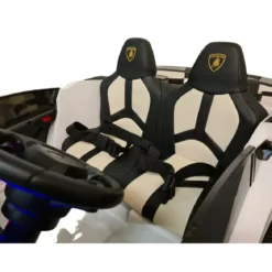 Macchina per Bambini Lamborghini Aventador 2 Persone a Batteria Bianco