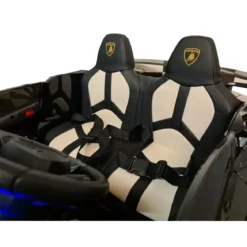 Macchina per Bambini Nero Lamborghini Aventador 2 Persone a Batteria
