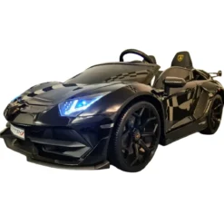 Macchina per Bambini Nero Lamborghini Aventador 2 Persone a Batteria