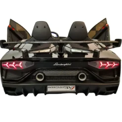Macchina per Bambini Nero Lamborghini Aventador 2 Persone a Batteria