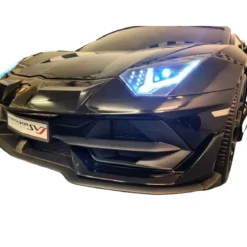 Macchina per Bambini Nero Lamborghini Aventador 2 Persone a Batteria