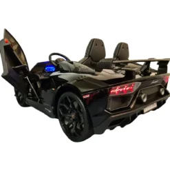 Macchina per Bambini Nero Lamborghini Aventador 2 Persone a Batteria
