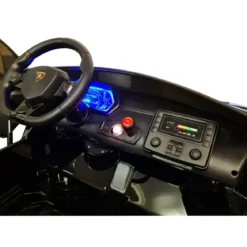Macchina per Bambini Nero Lamborghini Aventador 2 Persone a Batteria