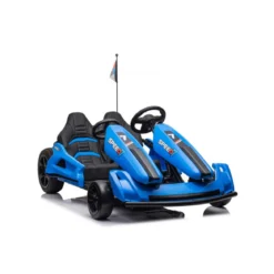 Macchina per Bambino Blu Go Kart Auto Elettrica Ruote a Batteria 24 V