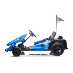 Macchina per Bambino Blu Go Kart Auto Elettrica Ruote a Batteria 24 V