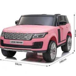 Macchinina a Batteria 12V Range Rover Full Optional Rosa Display Touch