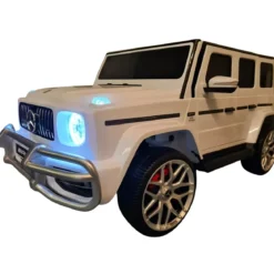 Macchinina per 2 Bambini Auto a Batteria Mercedes G63 AMG 24V Bianca