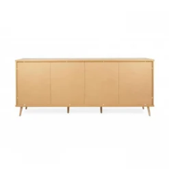 Madia a 3 Ante e Scaffali 210 cm Credenza Porta Tv Mobile da Salotto