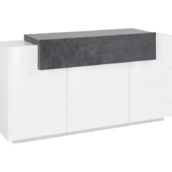 Madia 3 Ante Bianco laccato ludico 165x45x85 cm