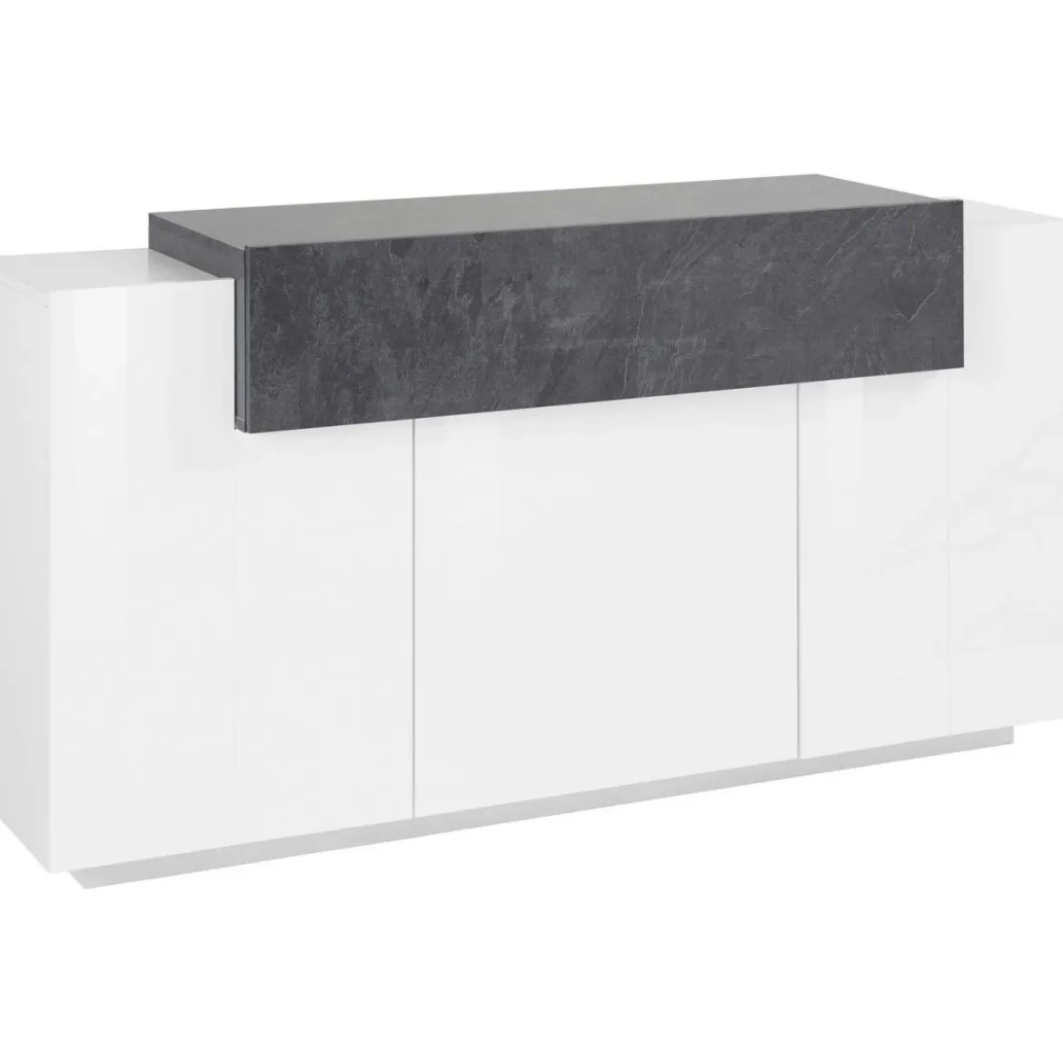 Madia 3 Ante Bianco laccato ludico 165x45x85 cm