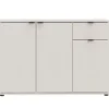 Madia 3 Ante 1 Cassetto Credenza Salvaspazio Beige Cashmere Soggiorno