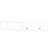 Madia Bianco Lucido Armadio 3 Ante Credenza Contenitore Buffet Soggiorno