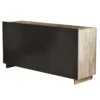 Madia da Soggiorno Olmo e Grigio in Legno Credenza da Ingresso con 3 Ante