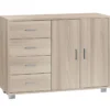 Madia Olmo Credenza Bassa Mobile 2 Ante 4 Cassetti Contenitore Salone