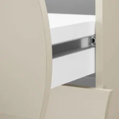 Madia Salvaspazio 1 Anta 4 Cassetti Credenza Legno Beige Cachemire