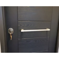 Maniglione Moderno Quadrato Satinato per Porta Blindata Portoncino 50cm Portone