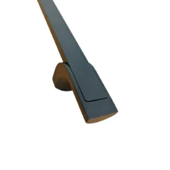 Maniglione Porta Blindata Nero 50cm con Texture Antiscivolo
