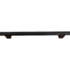 Maniglione Quadro Porta Blindata Nero 50cm Moderno