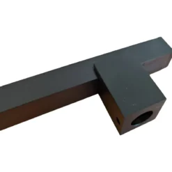 Maniglione Quadro Porta Blindata Nero 50cm Moderno