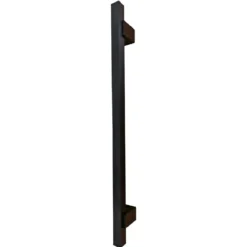 Maniglione Quadro Porta Blindata Nero 50cm Moderno