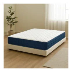 Materasso Matrimoniale Memory Invernale 160x190x25 cm Traspirante Blu