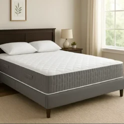 Materasso Matrimoniale 160x190x25 cm Memory Foam Traspirante Grigio