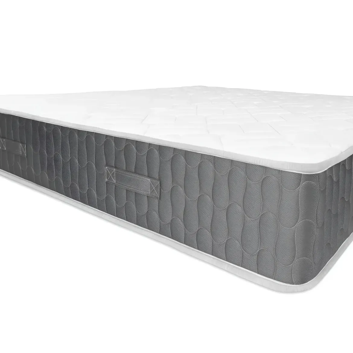 Materasso Matrimoniale 160x190x25 cm Memory Foam Traspirante Grigio