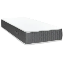 Materasso Singolo 80x190x25 cm Memory Foam Invernale con Bordo Grigio