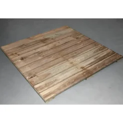 Mattonella Legno 100x100 cm Pavimentazione da Esterno Pino Impregnato