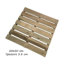 Mattonelle 50x50 in Legno Pino Pavimento Pavimentazione per Esterno da Giardino