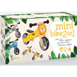 Minibike 2 in 1 Elefante Legno per Bambini 18–36 Mesi Bici Equilibrio