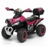 Mini Quad Elettrico Rosa Macchina Bambino Auto a Batteria 6 V