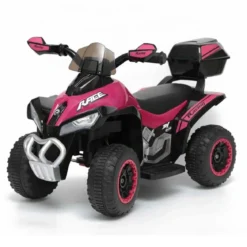 Mini Quad Elettrico Rosa Macchina Bambino Auto a Batteria 6 V