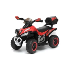 Mini Quad Elettrico Rosso Macchina Bambino Auto a Batteria 6 V