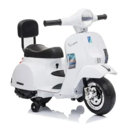 Mini Vespa Piaggio Bianca Elettrica per Bambini Batteria 6 V
