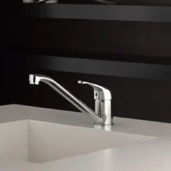 Miscelatore Lavello Monocomando Ottone Cromato Cartuccia 40 mm
