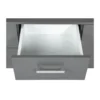 Mobile Basso Cassettiera 120 cm Grigio con 6 Cassetti Mobiletto Porta TV Moderno