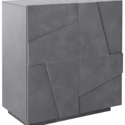 Mobile Basso da Ingresso 80 cm Credenza in Legno Ardesia Madia con Ante