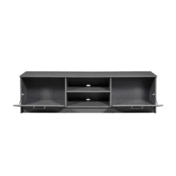 Mobile Basso Porta TV Grigio in Legno Televisione Moderno Mobiletto Industrial