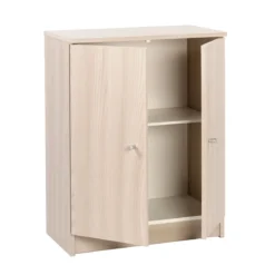 Mobile Basso 62x80 2 Ante Ripiano Multiuso Mobiletto da Ufficio Lavanderia Bagno