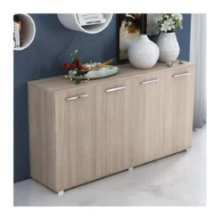Mobile Credenza 4 Ante 180 Olmo con Ripiani Madia Buffet da Soggiorno Moderna