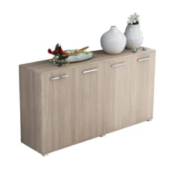 Mobile Credenza 4 Ante 180 Olmo con Ripiani Madia Buffet da Soggiorno Moderna