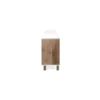 Mobile Credenza 200 cm 3 Ante in Legno Bianco e rovere Naturale Madia Soggiorno