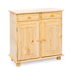 Mobile Credenza Pino 2 Ante 2 Cassetti Buffet Dispensa Soggiorno Cucina Rustico