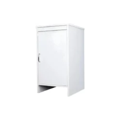 Mobile Lavanderia 46,5x49x84 cm PVC 1 Anta Bianco Salvaspazio
