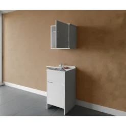 Mobile Lavatoio 45x50x85 cm con Pensile 45x34x52 cm 1 Anta
