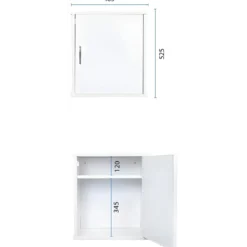 Mobile Lavatoio 45x50x85 cm con Pensile 45x34x52 cm 1 Anta