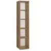 Mobile Libreria Colonna 180 Noce 5 Ripiani Giorno Stretta Studio Legno